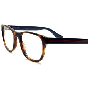 NEW GUCCI GG0004O 006 Havana/Blue Red Men Eyeglasses 53mm 19 145